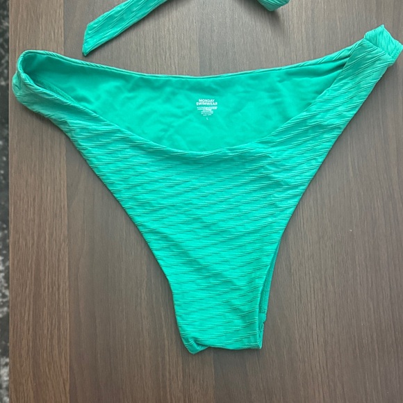 Monday Swimwear Teal Bikini Set - Picture 3 of 9